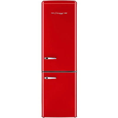 8.7 Cu. Ft. Candy Red Classic Retro Counter-Depth Bottom Freezer Refrigerator