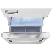 17.7 Cu. Ft. Marshmallow White Classic Retro Counter-Depth Bottom Freezer Refrigerator