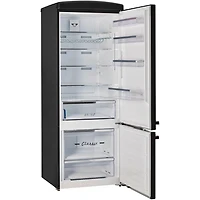 17 Cu. Ft. Midnight Black Classic Retro Counter-Depth Bottom Freezer Refrigerator