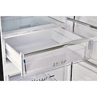 17 Cu. Ft. Midnight Black Classic Retro Counter-Depth Bottom Freezer Refrigerator