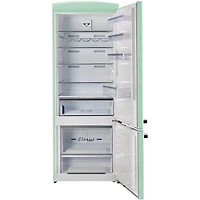 17 Cu. Ft. Summer Mint Green Classic Retro Counter-Depth Bottom Freezer Refrigerator