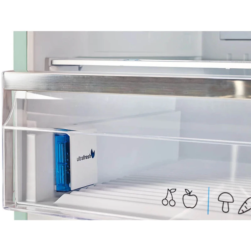 17 Cu. Ft. Summer Mint Green Classic Retro Counter-Depth Bottom Freezer Refrigerator