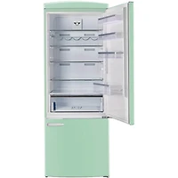17 Cu. Ft. Summer Mint Green Classic Retro Counter-Depth Bottom Freezer Refrigerator
