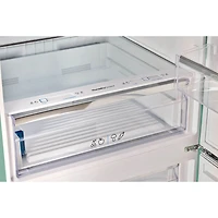 17 Cu. Ft. Ocean Mist Turquoise Classic Retro Counter-Depth Bottom Freezer Refrigerator