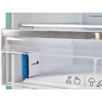 17 Cu. Ft. Ocean Mist Turquoise Classic Retro Counter-Depth Bottom Freezer Refrigerator