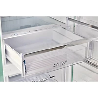 17 Cu. Ft. Ocean Mist Turquoise Classic Retro Counter-Depth Bottom Freezer Refrigerator