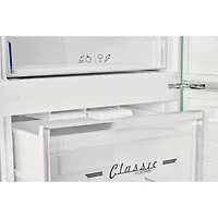 17 Cu. Ft. Ocean Mist Turquoise Classic Retro Counter-Depth Bottom Freezer Refrigerator