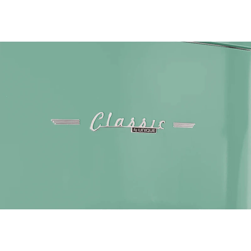 17 Cu. Ft. Ocean Mist Turquoise Classic Retro Counter-Depth Bottom Freezer Refrigerator