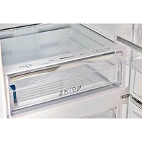 17 Cu. Ft. Marshmallow White Classic Retro Counter-Depth Bottom Freezer Refrigerator