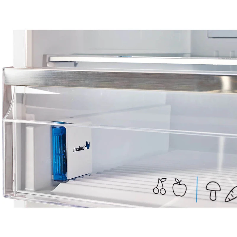 17 Cu. Ft. Marshmallow White Classic Retro Counter-Depth Bottom Freezer Refrigerator