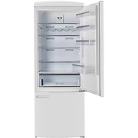 17 Cu. Ft. Marshmallow White Classic Retro Counter-Depth Bottom Freezer Refrigerator