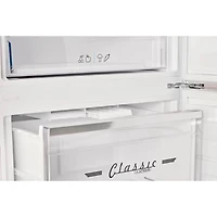 17 Cu. Ft. Marshmallow White Classic Retro Counter-Depth Bottom Freezer Refrigerator
