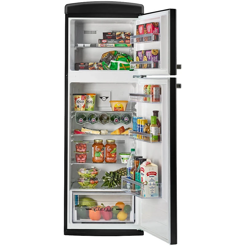 11 Cu. Ft. Matte Black Classic Retro Top Freezer Refrigerator
