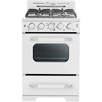 2.9 Cu. Ft. Marshmallow White Freestanding Classic Retro Convection Gas Range