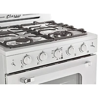 3.9 Cu. Ft. Marshmallow White Freestanding Classic Retro Convection Gas Range