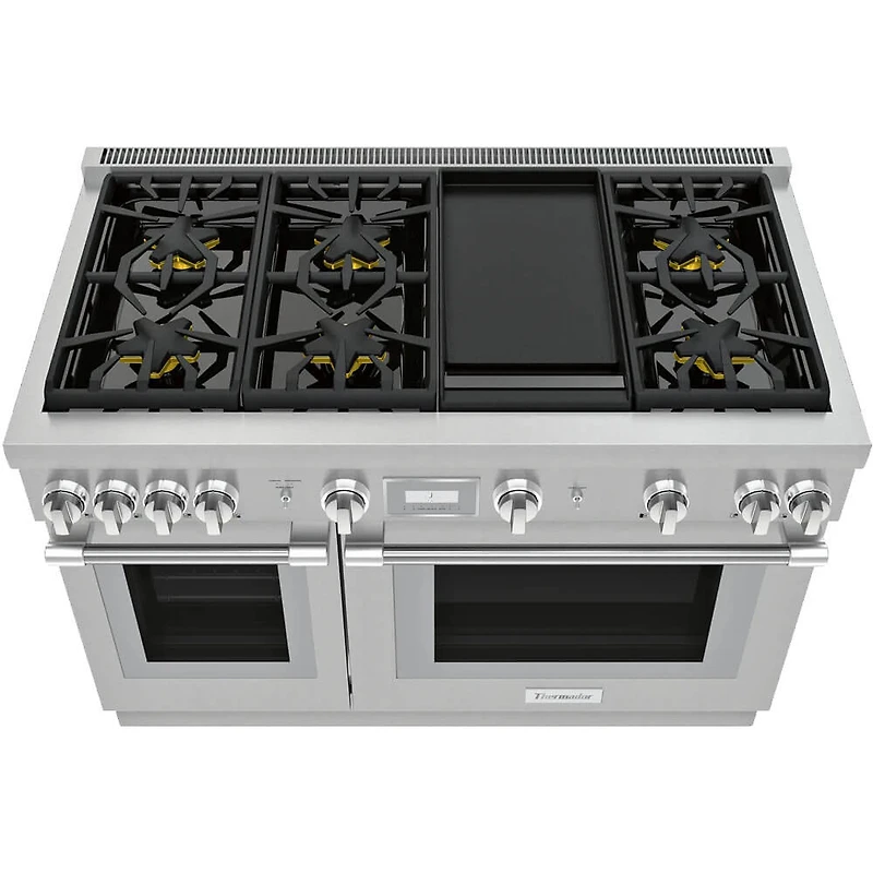 7.1 Cu. Ft. Pro Harmony Stainless Freestanding Double Oven Gas Convection Smart Range with Griddle