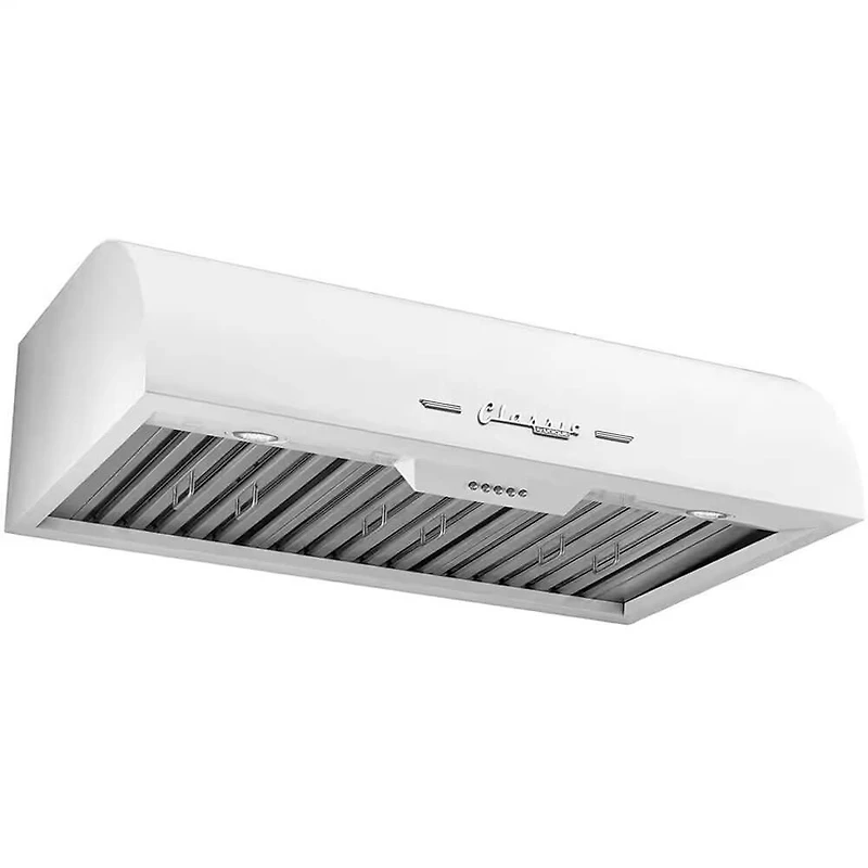 36 inch Marshmallow White Classic Retro Under Cabinet Range Hood