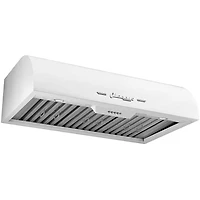 36 inch Marshmallow White Classic Retro Under Cabinet Range Hood
