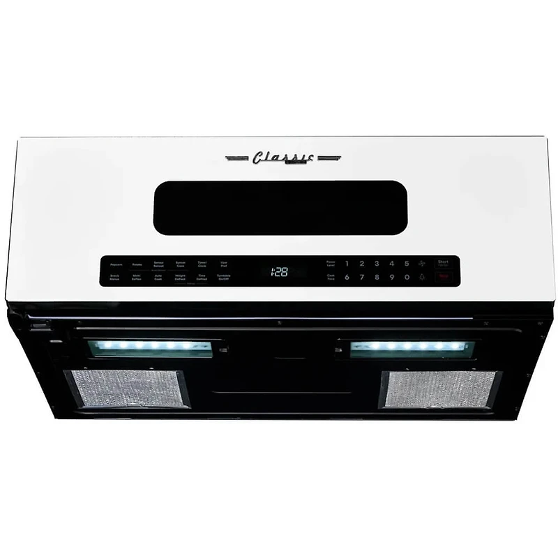 1.2 Cu. Ft. Retro Marshmallow White Over-the-Range Microwave