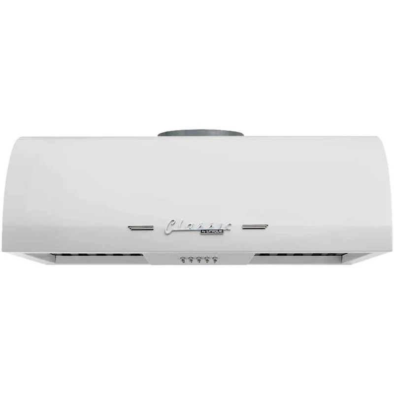 24 inch Marshmallow White Classic Retro Under Cabinet Range Hood