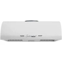 24 inch Marshmallow White Classic Retro Under Cabinet Range Hood