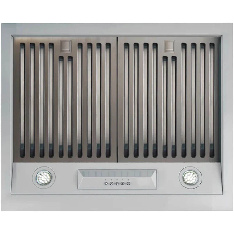 24 inch Marshmallow White Classic Retro Under Cabinet Range Hood