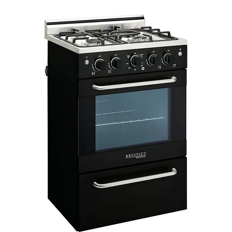 1.6 Cu. Ft. Black Freestanding Gas Range