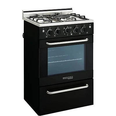 1.6 Cu. Ft. Black Freestanding Gas Range