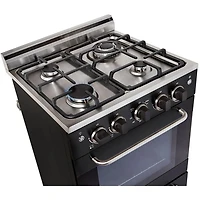 1.6 Cu. Ft. Black Freestanding Gas Range