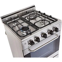 1.6 Cu. Ft. Stainless Freestanding Gas Convection Range