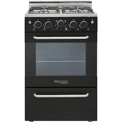 2.3 Cu. Ft. Black Freestanding Prestige Gas Range