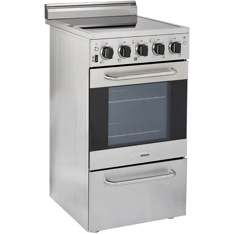 1.6 Cu. Ft. Stainless Freestanding Electric Range