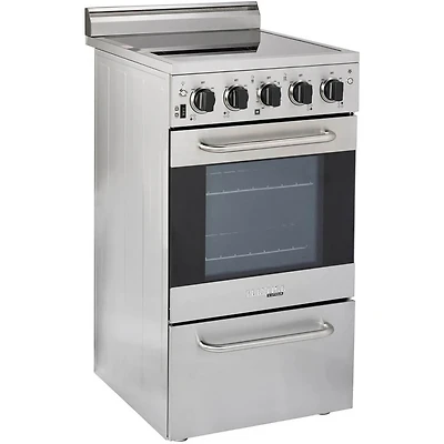 1.6 Cu. Ft. Stainless Freestanding Electric Range