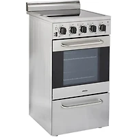 1.6 Cu. Ft. Stainless Freestanding Electric Range