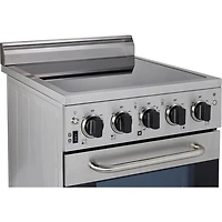 1.6 Cu. Ft. Stainless Freestanding Electric Range