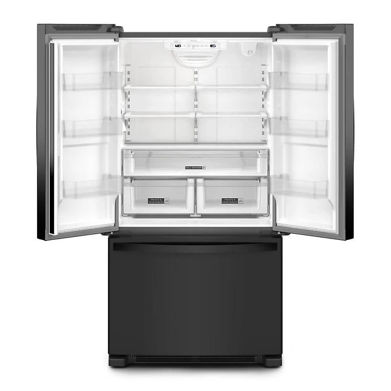 20 Cu. Ft. Black Counter-Depth French Door Refrigerator