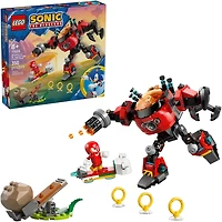 Sonic The Hedgehog Knuckles VS Eggman Egg Crusher Mech