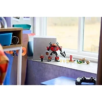 Sonic The Hedgehog Knuckles VS Eggman Egg Crusher Mech