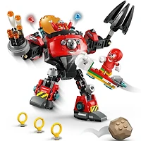 Sonic The Hedgehog Knuckles VS Eggman Egg Crusher Mech
