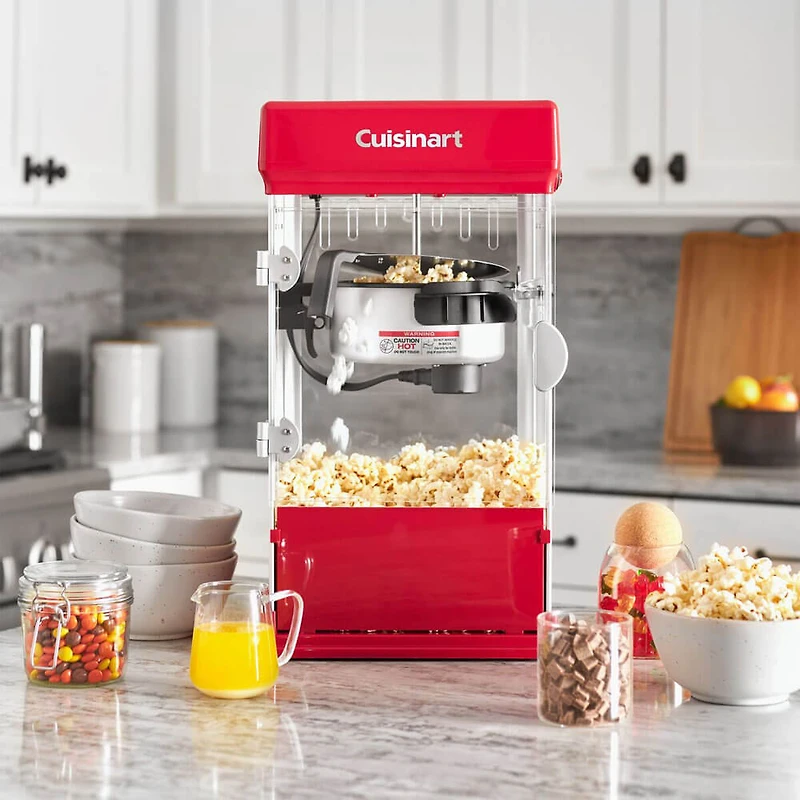 Theater-Style Popcorn Maker - Red