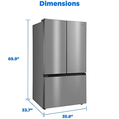 32 Cu. Ft. Stainless French Door Smart Refrigerator