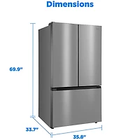 32 Cu. Ft. Stainless French Door Smart Refrigerator
