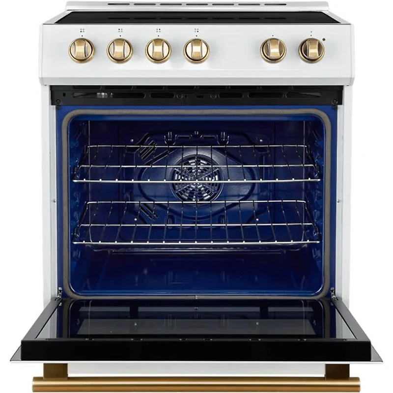 5 Cu. Ft. White Slide-In Induction Convection Range