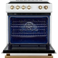 5 Cu. Ft. White Slide-In Induction Convection Range