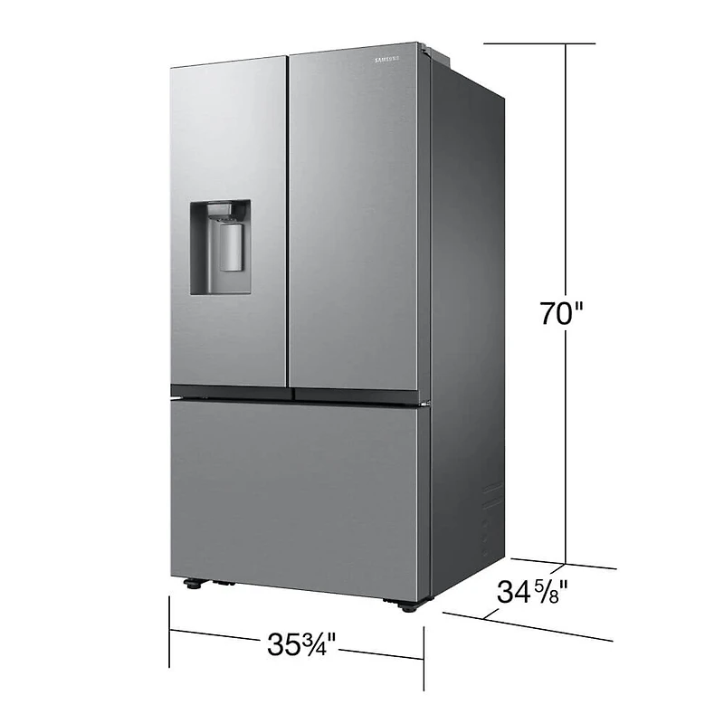 31 Cu. Ft. Stainless Mega Capacity French Door Smart Refrigerator