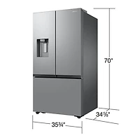 31 Cu. Ft. Stainless Mega Capacity French Door Smart Refrigerator 