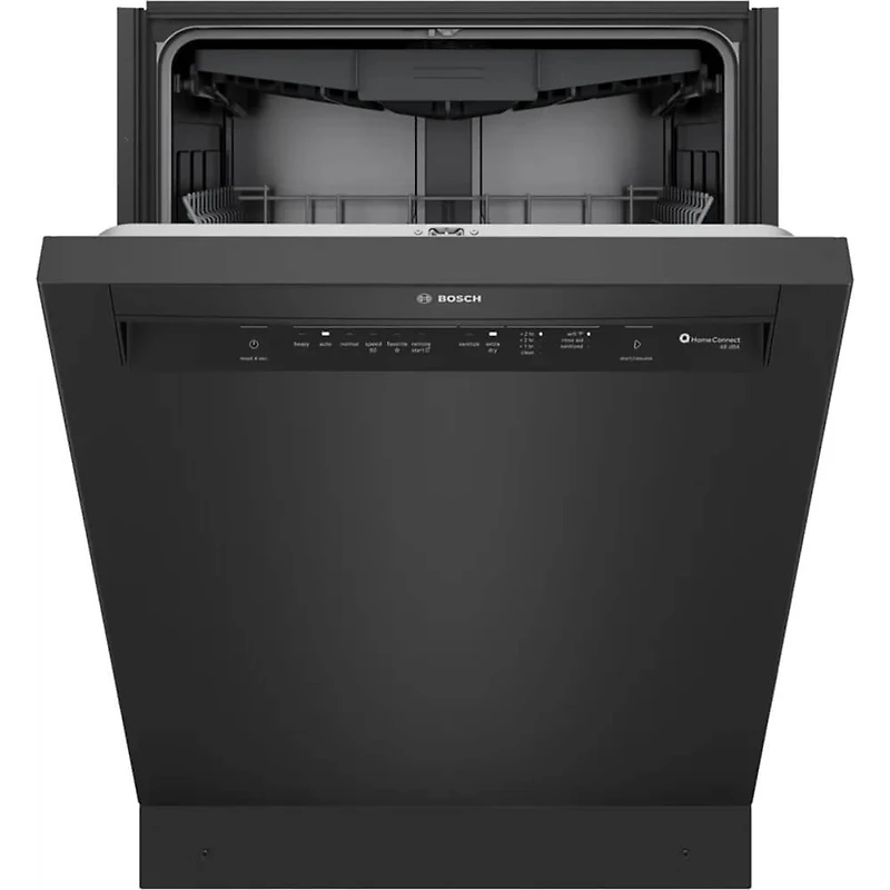 48 dBA Black Front Control Built-In Smart Dishwasher