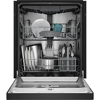 48 dBA Black Front Control Built-In Smart Dishwasher