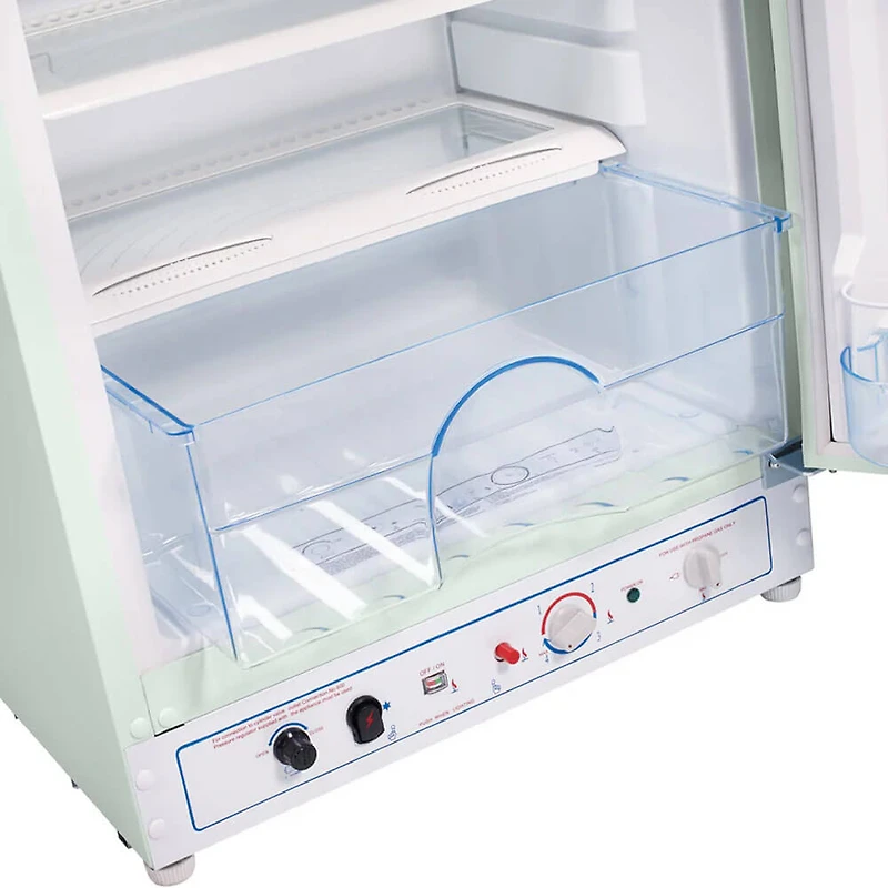 10 Cu. Ft. Classic Retro Summer Mint Green Propane Top Freezer Refrigerator