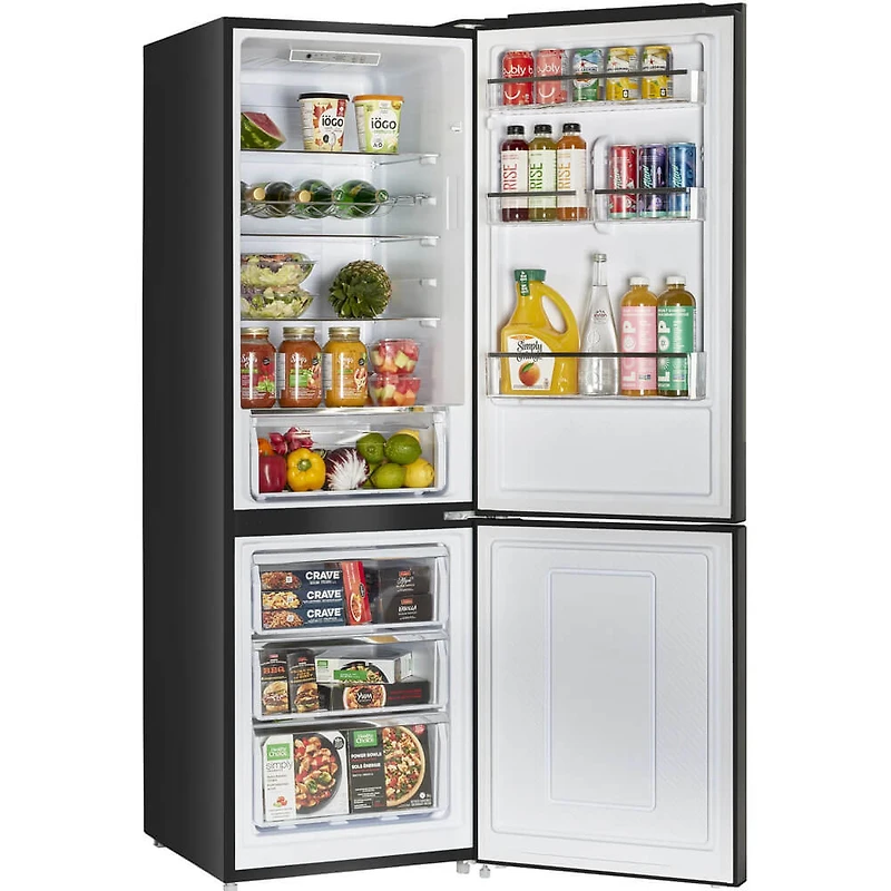 11.7 Cu. Ft. Black Solar DC Off-Grid Bottom Freezer Refrigerator